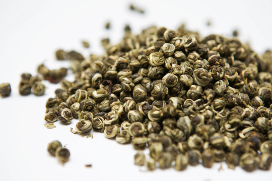 綠茶的葉子