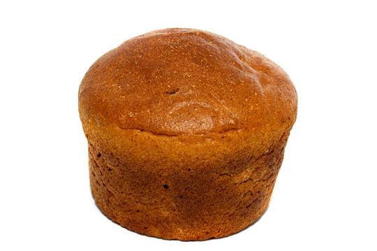 白色背景上的隔離面包