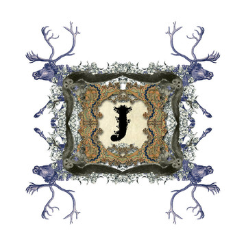 字母J。
