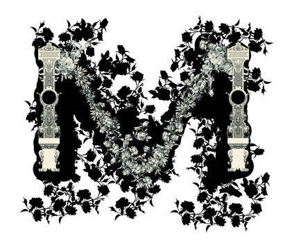 字母M.