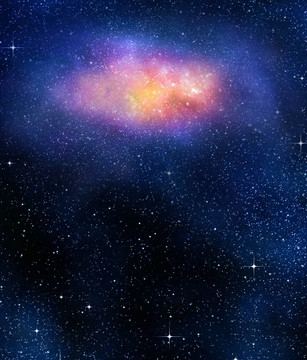 深外層空間的星空背景