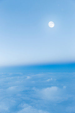 滿月和天空