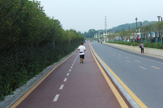 跑步
