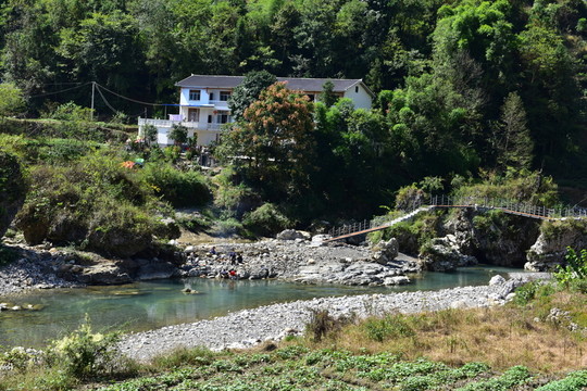 湖北恩施市麂子渡景區(qū)田園風(fēng)光