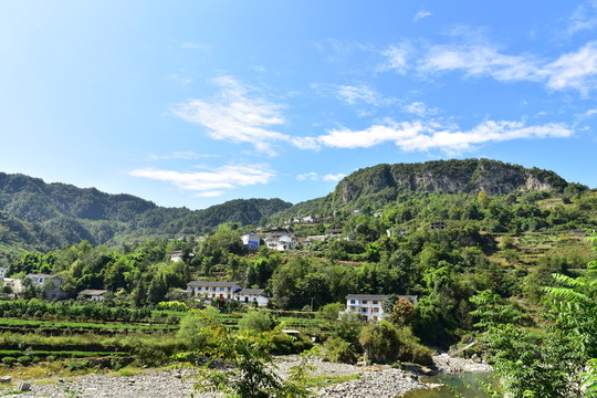 湖北恩施市麂子渡景區(qū)田園風(fēng)光