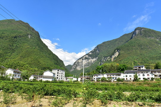 湖北恩施市麂子渡景區(qū)田園風(fēng)光