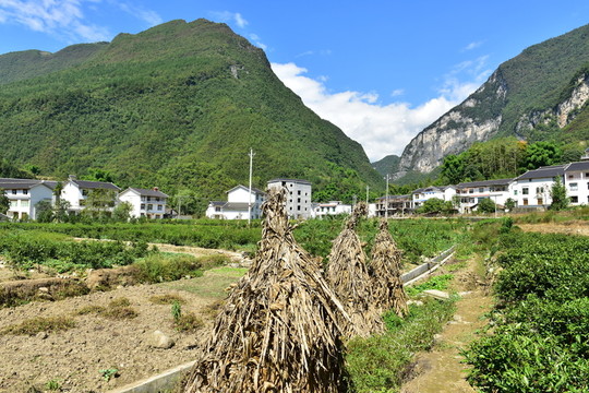 湖北恩施市麂子渡景區(qū)田園風(fēng)光