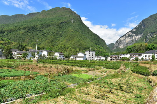 湖北恩施市麂子渡景區(qū)田園風(fēng)光