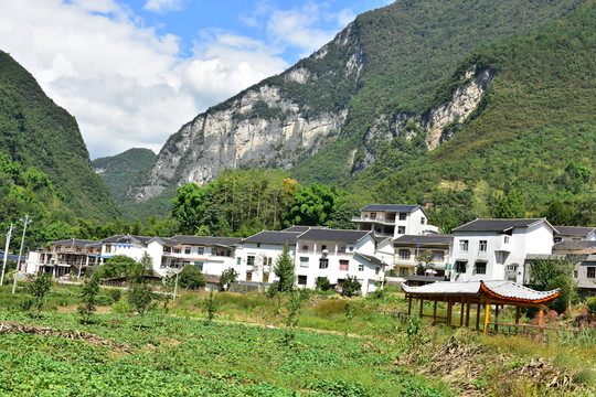 湖北恩施市麂子渡景區(qū)田園風(fēng)光