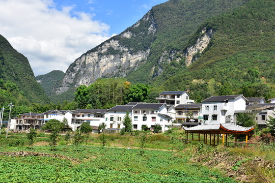 湖北恩施市麂子渡景區(qū)田園風(fēng)光
