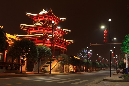 古建筑夜景