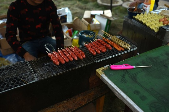 烤火腿腸