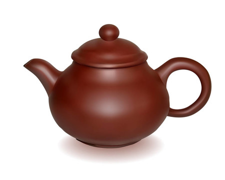 粘土泡茶壺