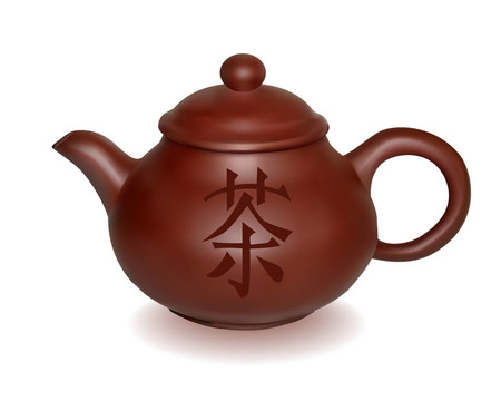 粘土泡茶壺