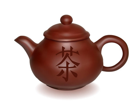 沖泡茶壺與hierogly粘土