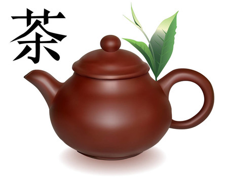 粘土泡茶壺