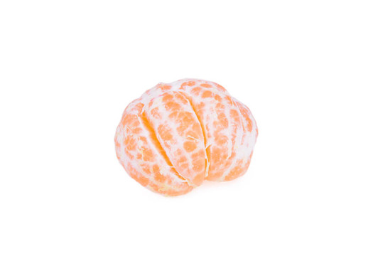 Tangerine夜店片孤立在白色背景