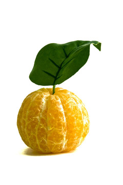 去皮的Clementine葉白