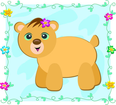 Flowers與Brown Bear