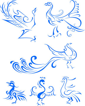 部落鳥插圖