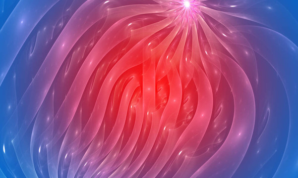藍(lán)色和紅色的抽象背景。淡入淡出效果