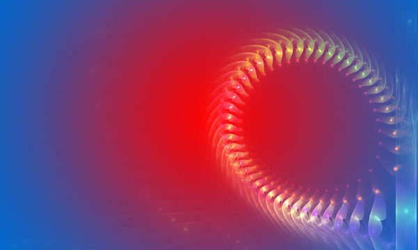 藍(lán)色和紅色的抽象背景。淡入淡出效果