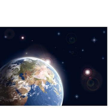 空間與恒星的插圖