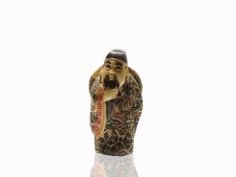 掛墜。微型skulpture。