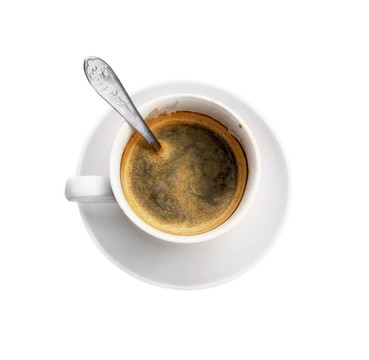 從咖啡杯