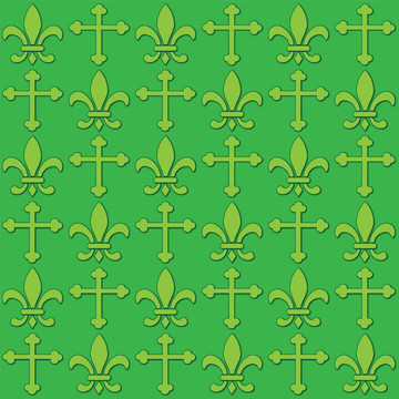 穿過無縫的Fleur De Lis