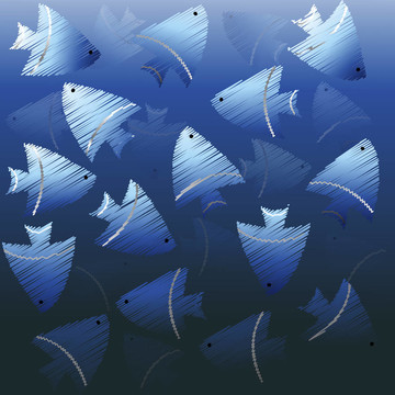 背景藍(lán)魚