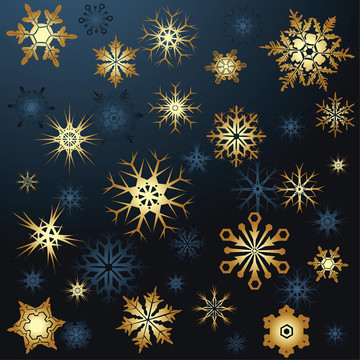 金色的雪花