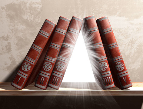 神秘的書架