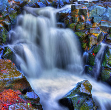 七彩瀑布景區(qū)在HDR