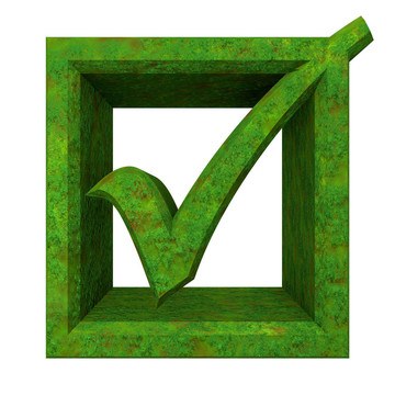確定蜱在綠草分離- 3D