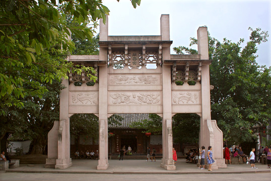 洛帶萬(wàn)壽宮牌坊