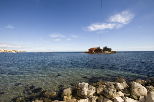 在馬爾扎梅米的小島；Siracusa