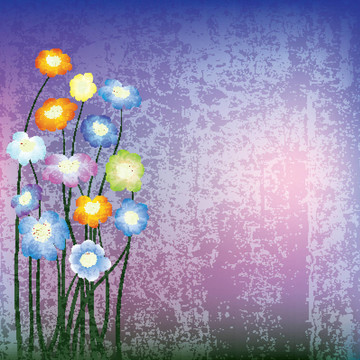 摘要花卉插圖