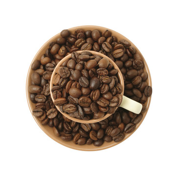 杯子里的咖啡豆