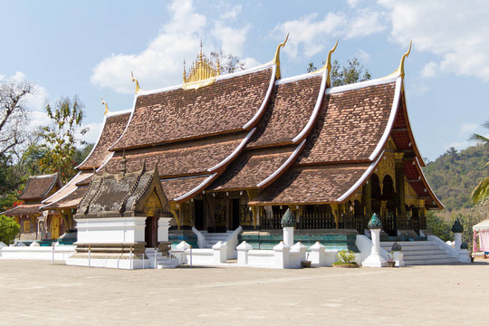 瑯勃拉邦的香通寺；Laos