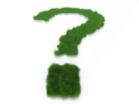 用草做問(wèn)號(hào)