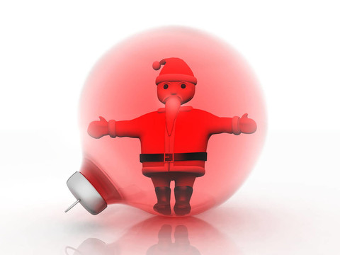 Santa的一個(gè)裝飾品