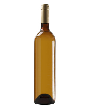 一瓶白葡萄酒