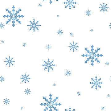 雪花的無縫圖案