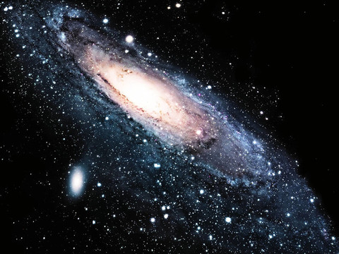 宇宙中的一個螺旋星系