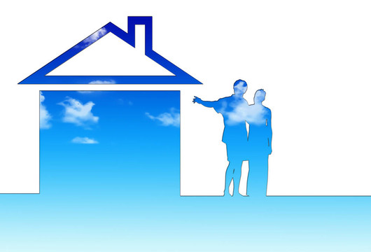 生態(tài)住宅隱喻。房子的天空