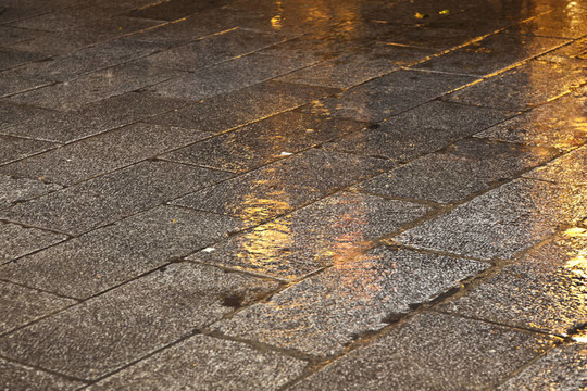 鋪路的雨