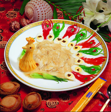 孔雀迎賓鮑