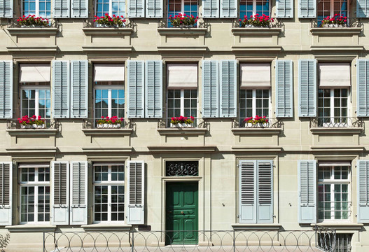 伯爾尼的傳統(tǒng)建筑；瑞士