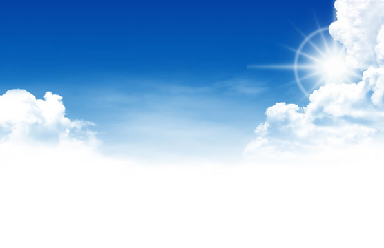 太陽在天空中閃耀